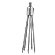 5 Prong Harpoon Fishing Salmon Barbed Diving Spear Gig 8mm Screw Head