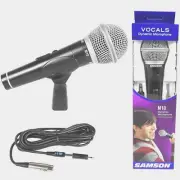NEW Samson M10 Dynamic Metal Microphone + Detachable XLR/1/4" Cable + Mic Clip