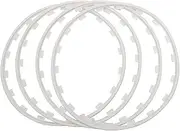 Rim Protector Wheels Rim Protectors, 4PCS Automotive Rims Guard Protection Trim, for All Car Models 16/17/18/19/20In G20240113(Color:Red,Size:17in)(White,17in)
