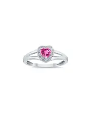 Gem Spark 14K 0.51 ct. tw. Diamond & Pink Topaz Ring