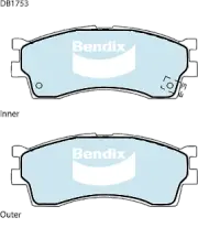 Bendix General CT Front Brake Pad Set for Kia Carens FC 1.8L T8 Petrol 2000-2002 (for: Kia)