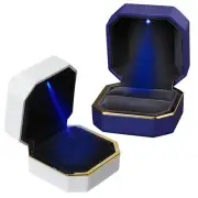 LED Jewelry Box LED Lighted Engagement Proposal Ring Gift Box Jewelry Gift Case
