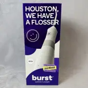 Burst Water Flosser Electric Cordless Water Floss White 360 Rotating Tip USB New
