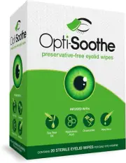 Opti-Soothe Preservative-Free Eyelid Wipes - Moist Towelette for Daily Eyelid...