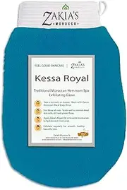 Moroccan Kessa Exfoliating Scrub Glove - Teal Blue