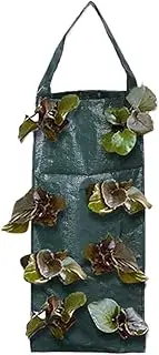 Grow Bags - Fabric Planter Grow Bags | Breathable 8-Hole Planting Pot Space Saving for Vertical Down Balcony Garden Fencing
