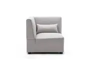 Foret 1pc Sofa Modular Extension Lounge Couch Fabric Corner Seater Beige