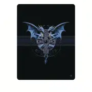 Anne Stoke Dragon Duo Polar Fleece Throw