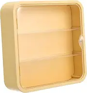 FUNNETOYU Collection Display Case for Figures Wall Mount Adhesive Storage Cabinet Organizer Rack Figures Easy Installation