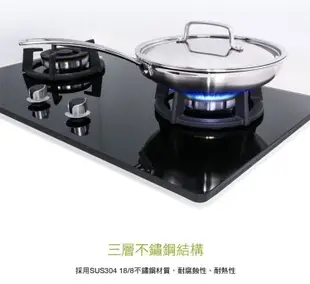 Cuisinart 美膳雅 專業級不鏽鋼炒鍋30cm MCP22-30HCNTW (4.2折)