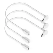 3-Pack Extension Cable for WYZE Cam Pan V3 Camera, 90 Degree Micro USB Adapter,