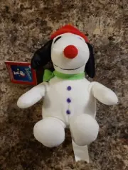 Whitman's Chocolates Peanuts Snowman Snoopy With Hat Plush - NWT