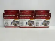 Simple Living 100 Universal Light Clips for Gutters Shingles Tile C9C7 Lot Of 3
