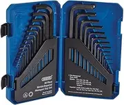 Draper 33894 Metric/Imperial Combined Long Pattern Hexagon Key Set (30 Pieces)