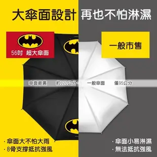 超大四人折疊傘~蝙蝠俠自動傘~56吋自動開四人雨傘 自動折疊商務晴雨傘二折高爾夫防風傘