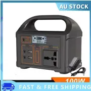 100w Portable Power Station 220v/110v Solar Generator Outdoor Emergency-Mobile-,