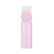 Scalp Oil Application Root Comb Applicator Bottle with Graduated Scale Pink