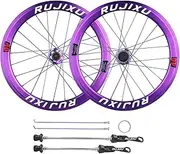 BMX Wheelset 406/451 Rims 20 Inch Folding Bikes Disc Brake Wheel Set Front 2 Rear 5 Sealed Bearing Hubs Support 8-12 Speed Cassette Quick Release Front Rear Wheels