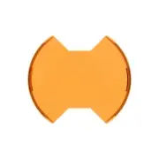 KC HiLiTES SlimLite 8" LED Light Pod Shield - Amber