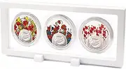 Poppy Mpressions Set of Three Limited Edition Medallions in 3D Frame