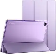 [JETech] Case for Samsung Galaxy Tab A9+ / A9 Plus 11-Inch 2023, Slim Translucent Back Tri-Fold Folio Stand Protective Tablet Cover, Auto Wake/Sleep (Light Purple)