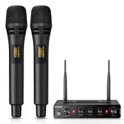 TONOR Wireless Microphone Systems, Dual UHF Cordless Karaoke Microphone Set