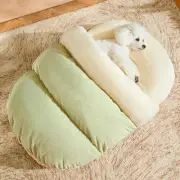 Bed for Dog and Cat, Pet Bed, Ultra Soft Cute Plush Slipper Cat Cave Bed, anti S