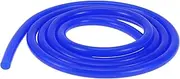 X AUTOHAUX 1 Pc for Air and Water Silicone Vacuum Tubing Hose High Temperature Automotive Vacuum Line 4Ft 1/8" 3mm ID 3.5mm Thickness Blue Silicone