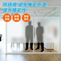 在飛比找momo購物網優惠-【樂適多】磨砂霧面靜電玻璃貼 90x300cm MO151(