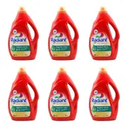 6x Radiant Advanced Laundry Detergent Front & Top Loader Hygienic Fresh 1.8L