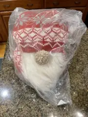 Pottery Barn Sven Gnome Shaped Decorative Pillow Christmas Holiday NWT NIP