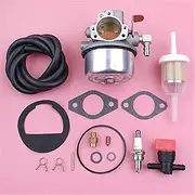 Carburetor Carb Gasket Repair Kit, for Kohler, K90 K91 K141 K160 K161 K181 Fuel Filter Hose Shut Off Valve Mower Replace Part Mower Carburetor Parts