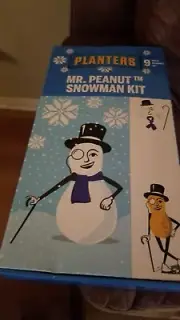 Planters Peanuts Mr. Peanut Inflatable Snowman