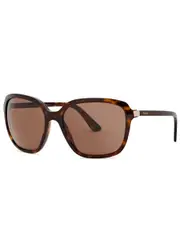 Prada Prada Havana Square Sunglasses - Brown One Size