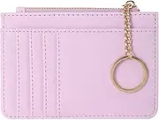 [ZEACCT] 1 Piece Mini Wallet Protector, Coin Purse Credit Card Holder, Slim Leather Card Case, Coin Purse with Zipper, Mini Credit Card Protector for Men and Women, 1, 1
