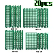 20x Hole Grid Circuit Board Breadboard Circuit Board Prototyping PCB Board for A