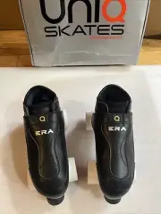 Uniq ERA Quad Speed Jam Roller Skates Black Boots Size 8 New