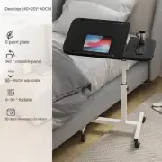 Portable Rolling Desk Adjustable Laptop Notebook Rolling Table Overbed Stand