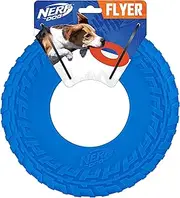 Nerf Dog 10in Tire Flyer: Blue, Dog Toy