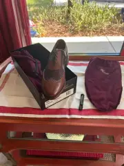 Allen Edmonds Hampstead - Chili/Weave size 7.5 men's dress shoes. New with box.