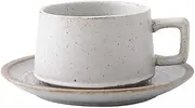 Water Cup Stylish Coffee Cup Insulation Mugs with Large Handle for Tea Latte Clean Home Office Party Tea Cocoa and Microwave Safe Coffee Mug (Color : White)