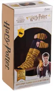 Hogwarts Hufflepuff Slouch Socks and Mittens Knitting Kit