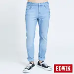 EDWIN JERSEYS 迦績 EJ2超彈窄直筒牛仔褲-男-拔淺藍