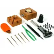 Case Opener Spring Bar Remover & Screw Driver Set Eye Loupe Watch Repair Tools