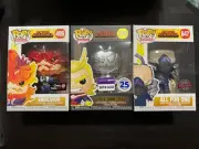 Funko Pop! My Hero Academia - All Might (Silver Chrome) - Endeavor - All For One