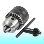 B16 Taper Mount 1.5-13mm Capacity Drill Chuck w Key Tool