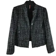 Tommy Hilfiger Suit Separates Sz 14 Multicolor Embellished Tweed Blazer NWT $140