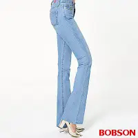 在飛比找蝦皮商城優惠-BOBSON 女款低腰伸縮淺藍中喇叭褲944-58