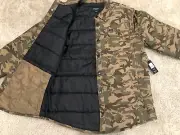 NEW Brixton Cass Jacket (CAMO) - Men’s Large - Snap Button Coat