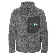 Outerstuff NFL Youth Girls New York Jets Fan Gear Teddy Fleece Jacket
